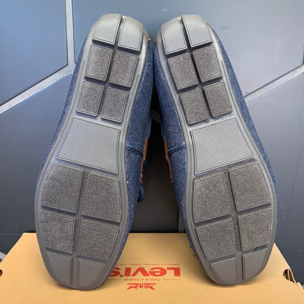 *New W/ Damaged Box Levis Benson Blue Denim II Flat Loafers Moccasin Size 9.5&10 - Picture 5 of 5